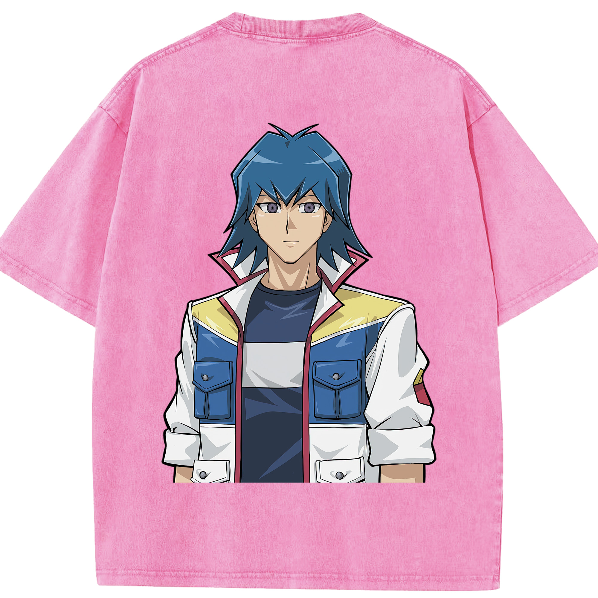 （画像用） 遊☆戯☆王 Yu-Gi-Oh! 綿100% ヴィンテージ風 半袖Tシャツ（背面プリント）